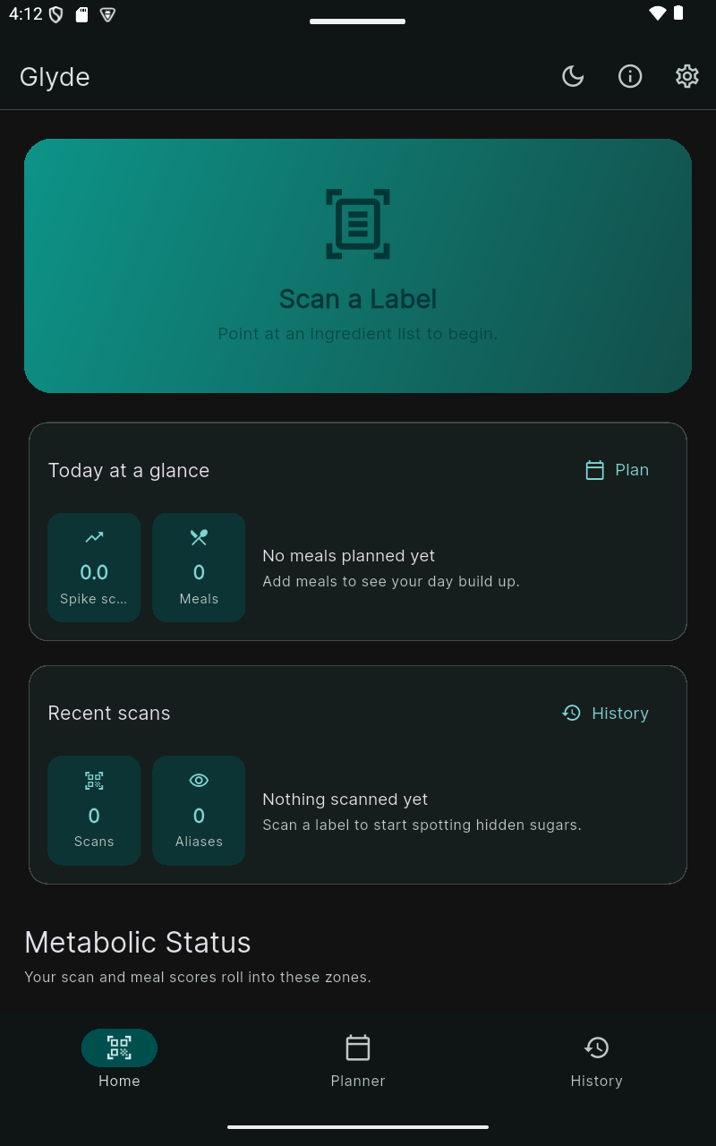 Glyde screenshot 1
